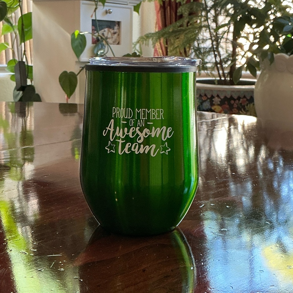 Green Stainless Steel Tumbler